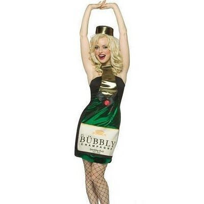 champagne bottle fancy dress Bubbly Bae Costume, Sexy Champagne Bottle Costume-Yandy.com