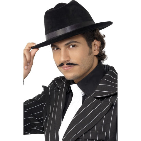 Black Silk Gangster Hat